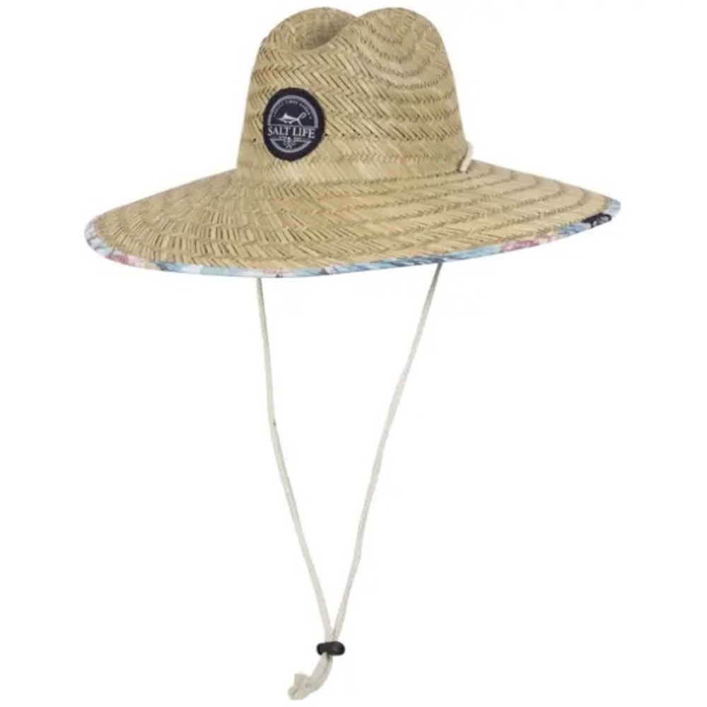 Unisex Salt Life “Boat Life” Beach/Fishing/Lifeguard Straw Hat - NWOT!